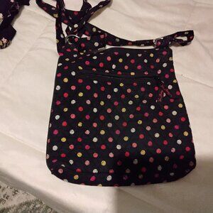 Vera Bradley black and polka dot